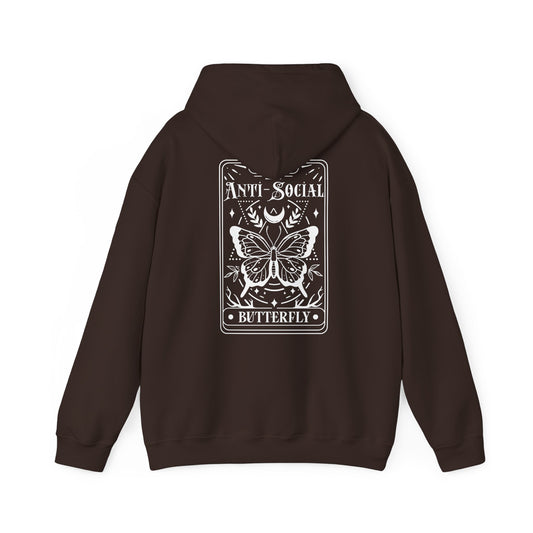 "Anti-Social Butterfly" Hooded Sweatshirt