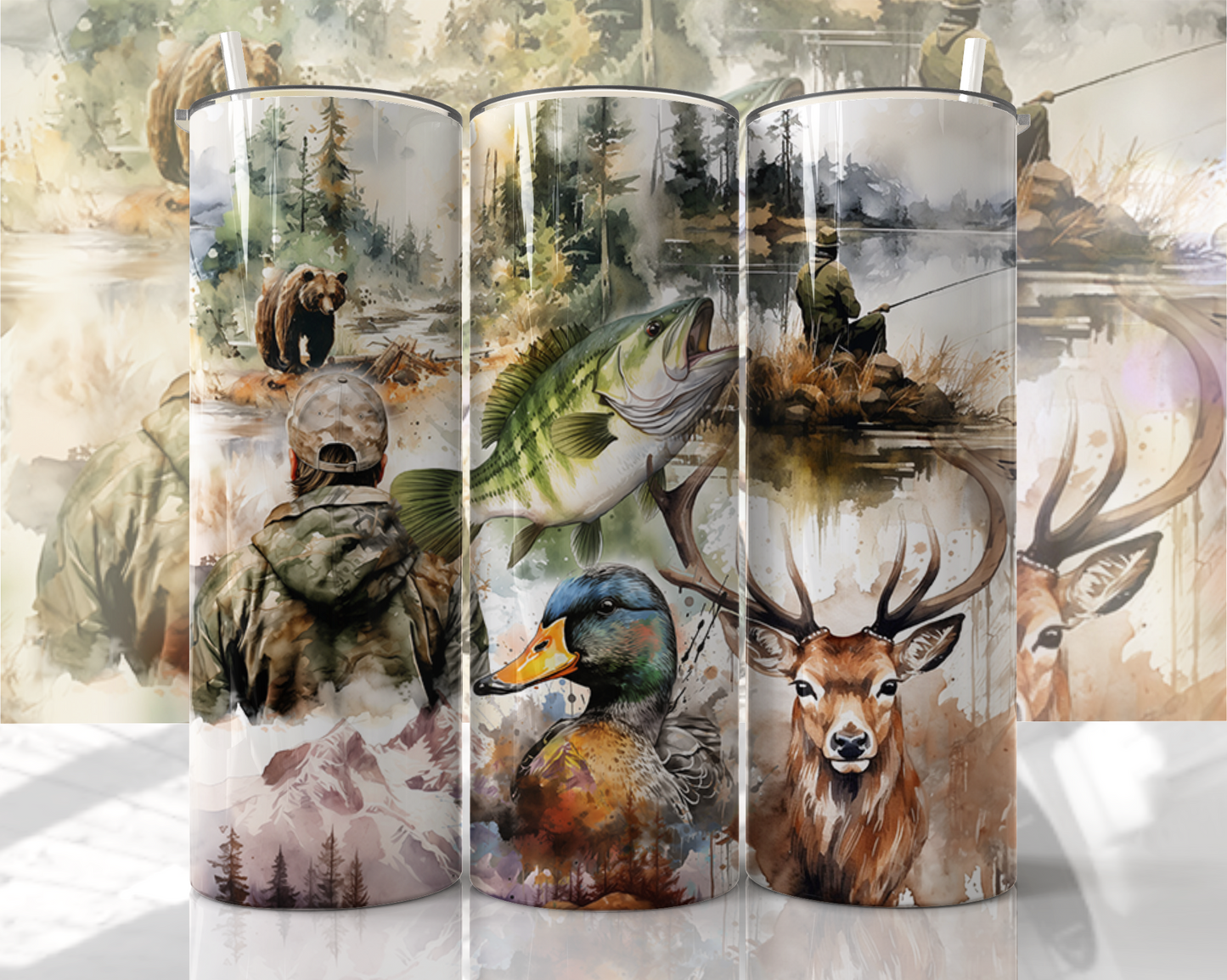 Fishing and Hunting Tumbler