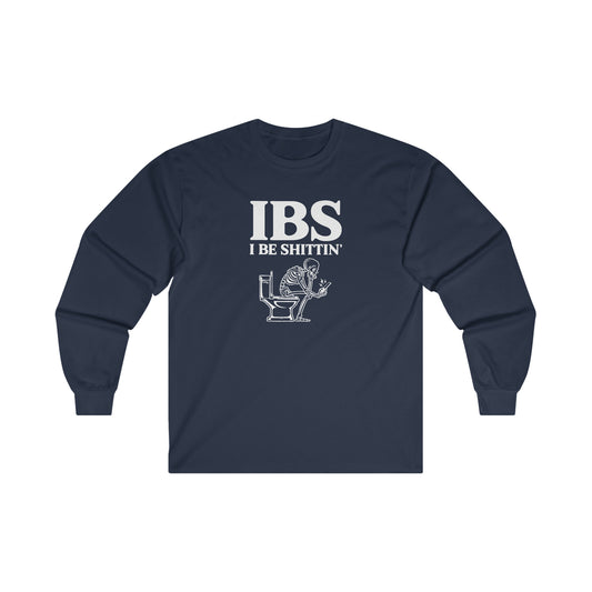 "IBS" Cotton Long Sleeve Tee