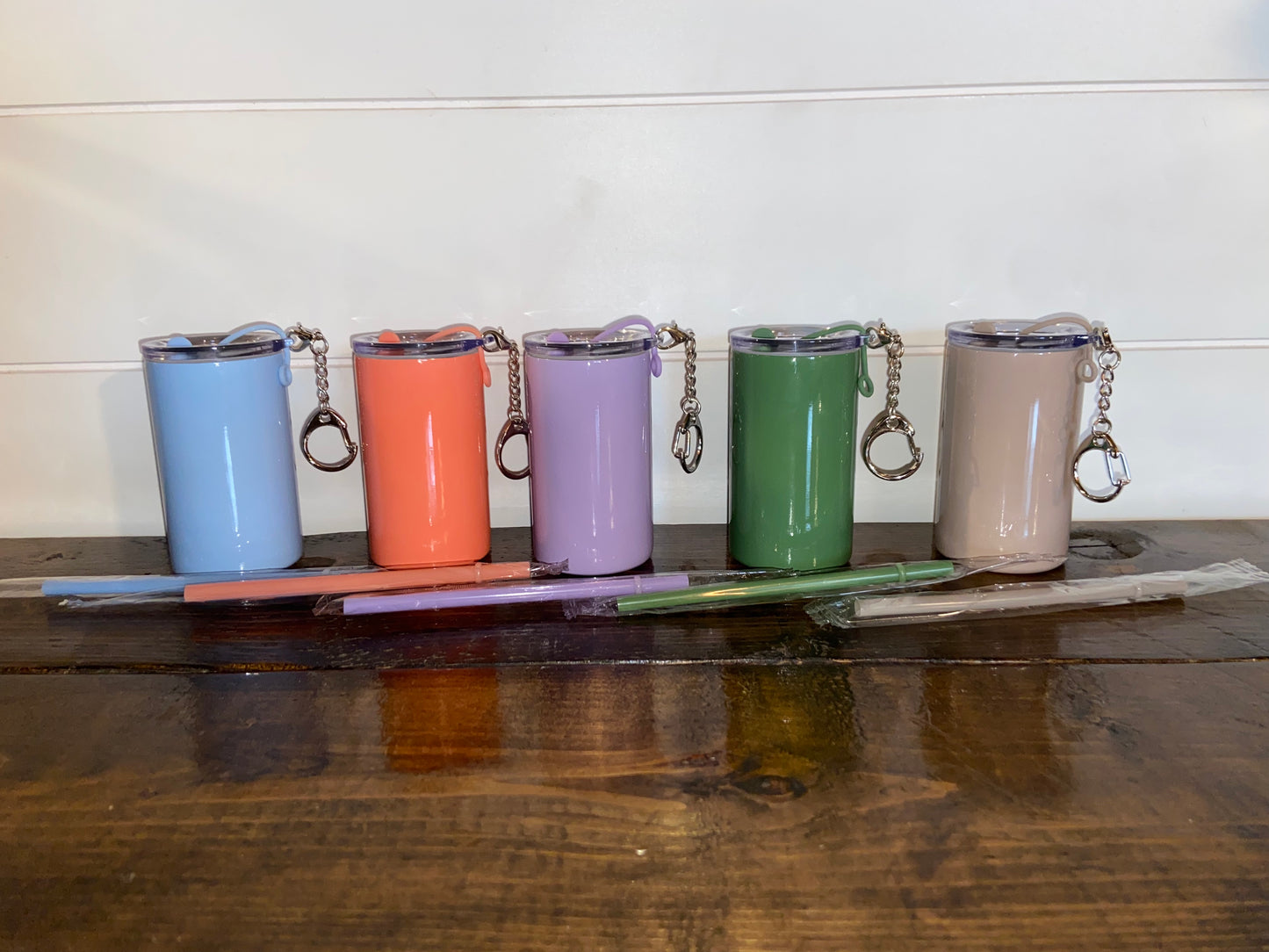 (5) 3oz Keychain Tumblers Set