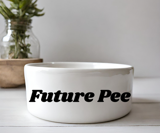 "Future Pee" Pet Bowl