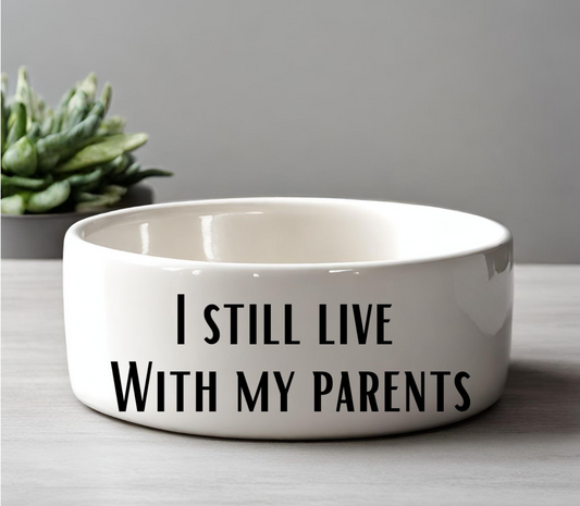 "I still live with my parents" Pet Bowl