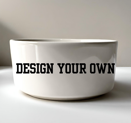 Design Your Own Personalized Pet Bowl