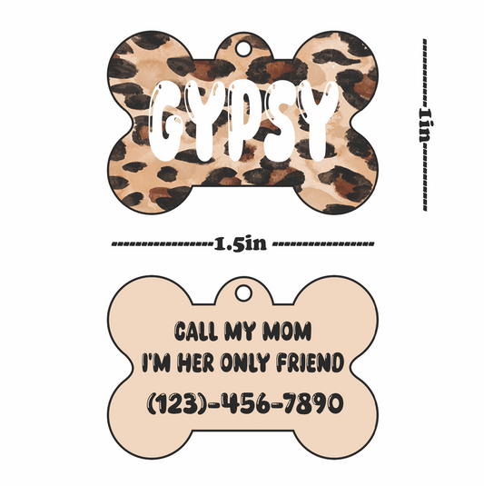 "Call My Mom. I'm Her Only Friend" Pet Tag