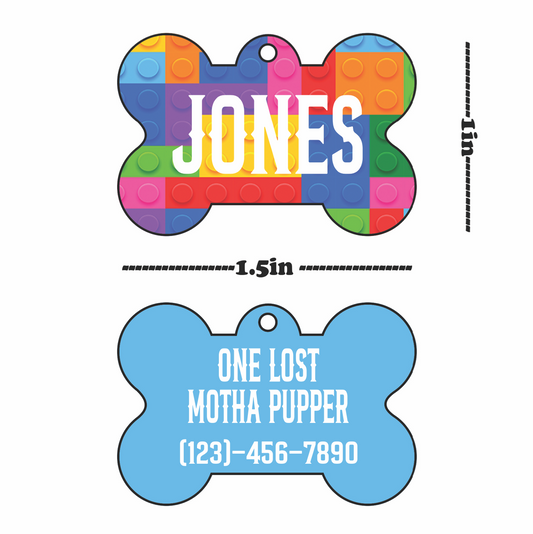 "One Lost Motha Pupper" Pet Tag