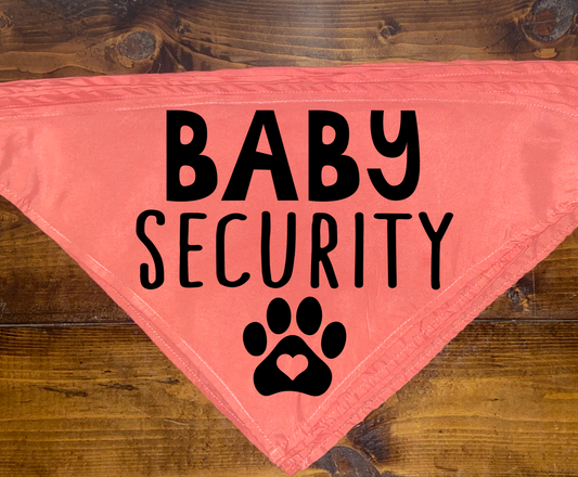 "Baby Security" Pet Bandana