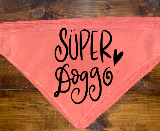 "Super Doggo" Pet Bandana