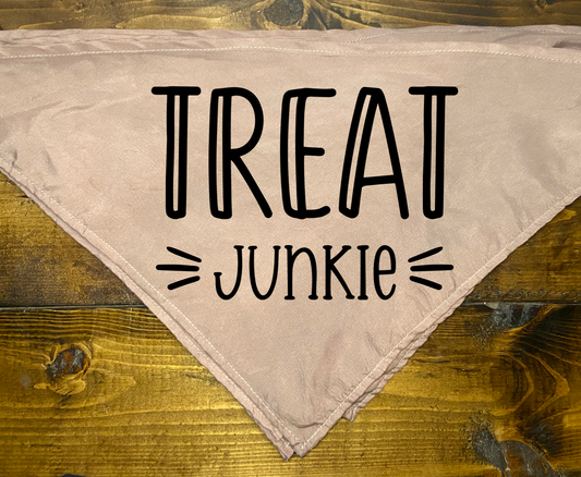 "Treat Junkie" Pet Bandana