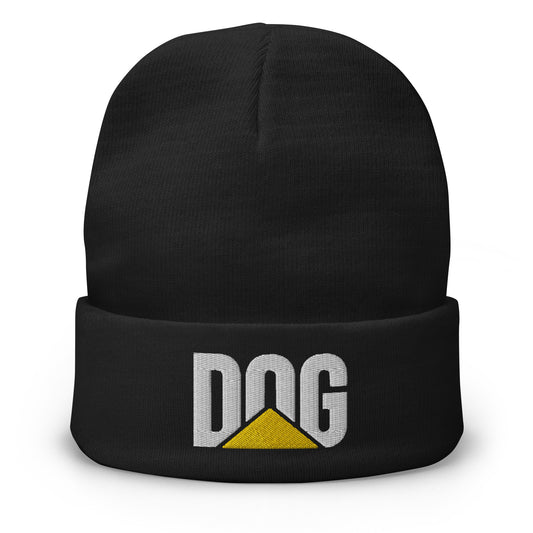 "DOG" Embroidered Beanie